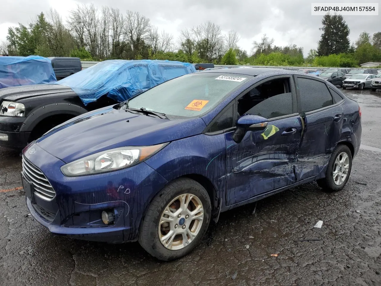 2016 Ford Fiesta Se VIN: 3FADP4BJ4GM157554 Lot: 53155924