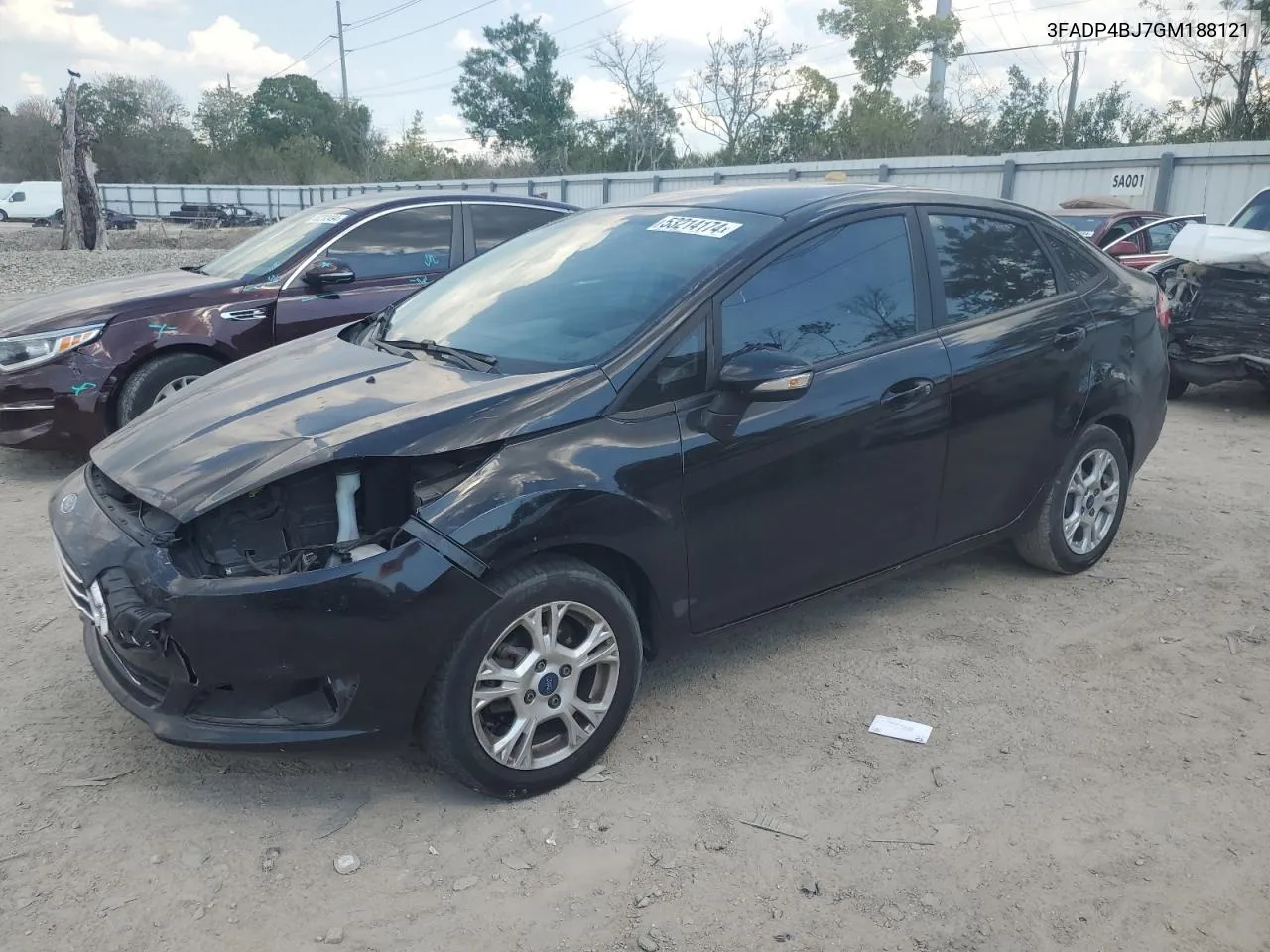 2016 Ford Fiesta Se VIN: 3FADP4BJ7GM188121 Lot: 53214174