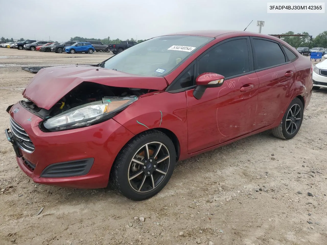 2016 Ford Fiesta Se VIN: 3FADP4BJ3GM142365 Lot: 53424054