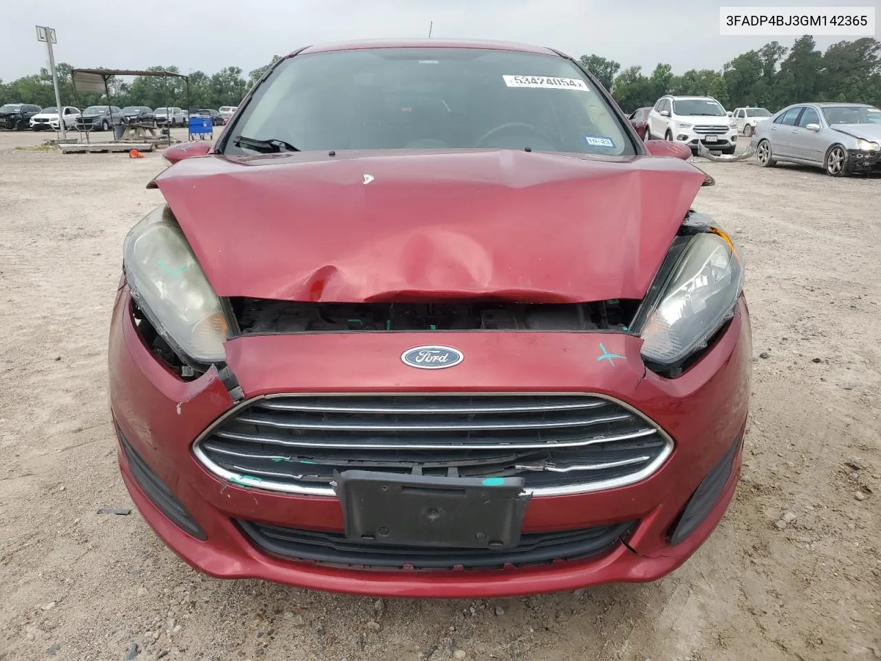 2016 Ford Fiesta Se VIN: 3FADP4BJ3GM142365 Lot: 53424054