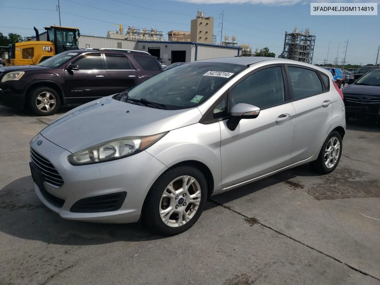 2016 Ford Fiesta Se VIN: 3FADP4EJ3GM114819 Lot: 54278214