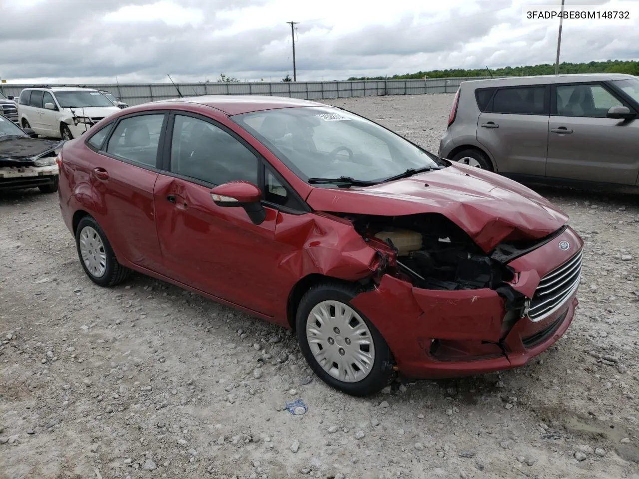 2016 Ford Fiesta Se VIN: 3FADP4BE8GM148732 Lot: 54332314