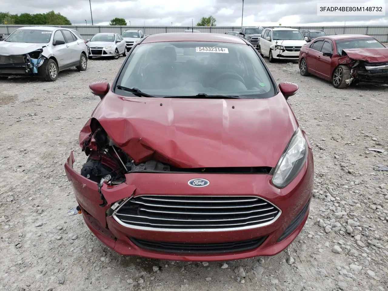 2016 Ford Fiesta Se VIN: 3FADP4BE8GM148732 Lot: 54332314