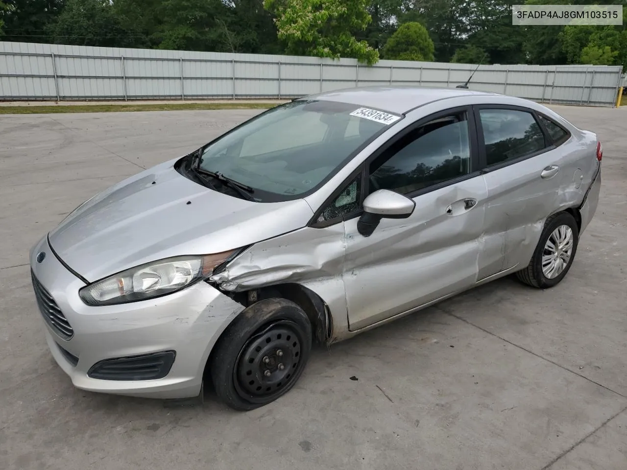 3FADP4AJ8GM103515 2016 Ford Fiesta S