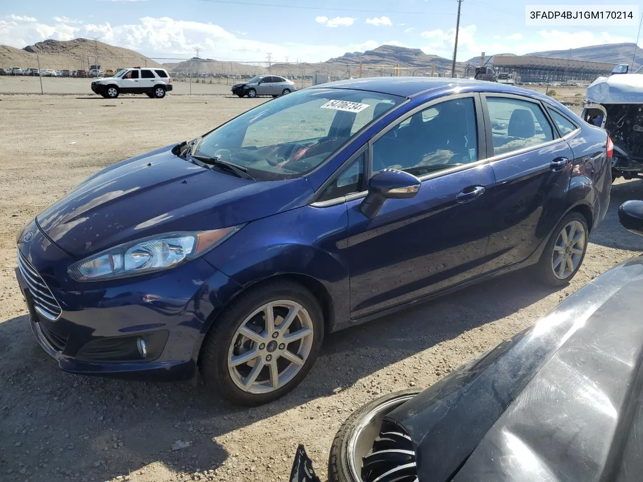 2016 Ford Fiesta Se VIN: 3FADP4BJ1GM170214 Lot: 54706734