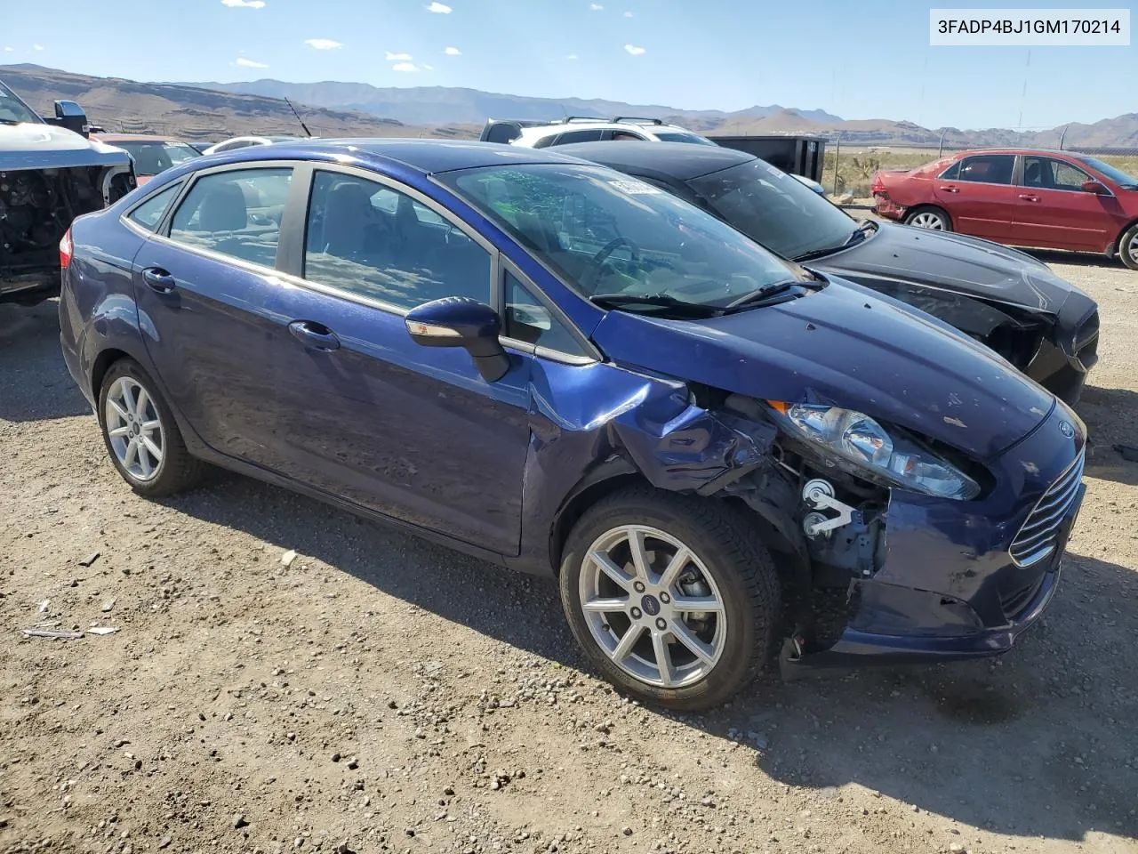 2016 Ford Fiesta Se VIN: 3FADP4BJ1GM170214 Lot: 54706734