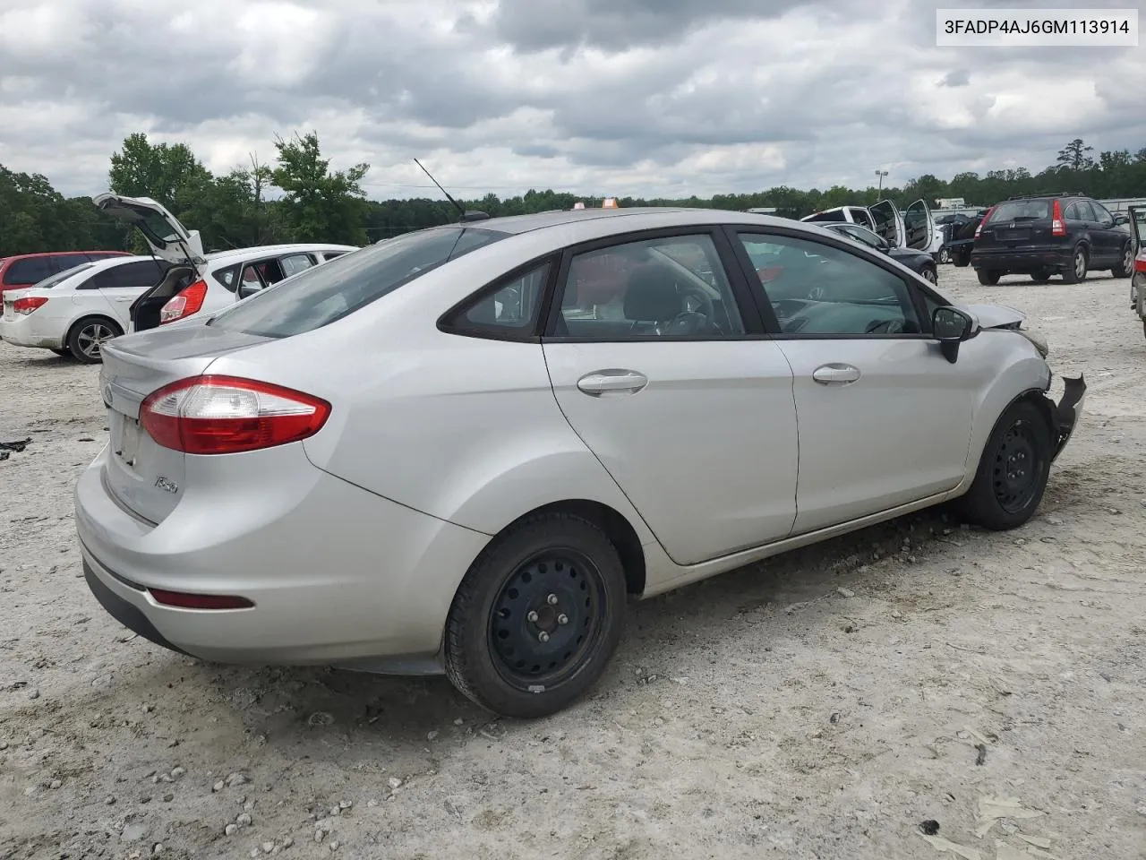 2016 Ford Fiesta S VIN: 3FADP4AJ6GM113914 Lot: 54801354