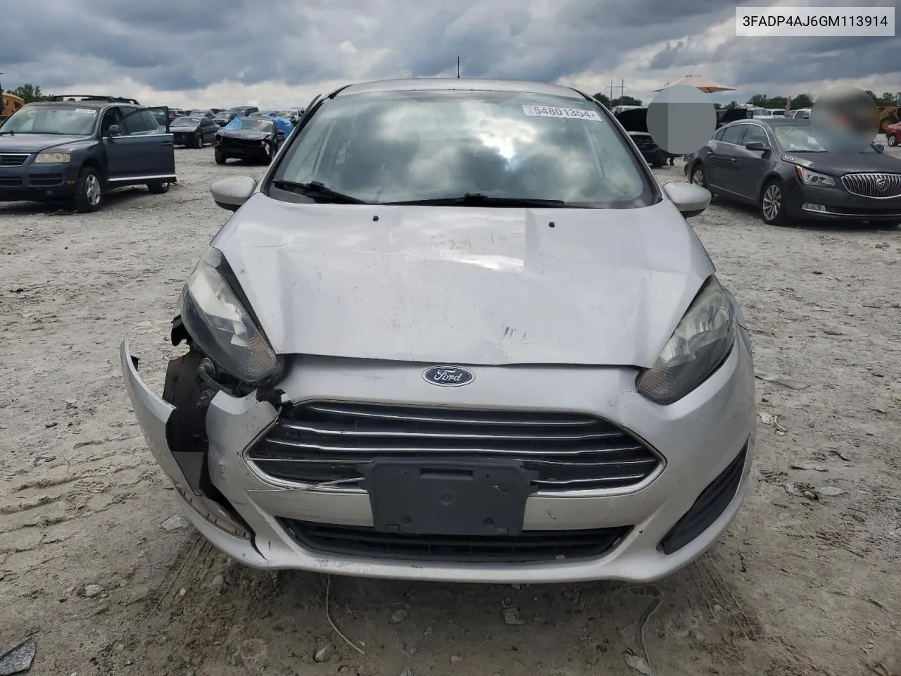 3FADP4AJ6GM113914 2016 Ford Fiesta S