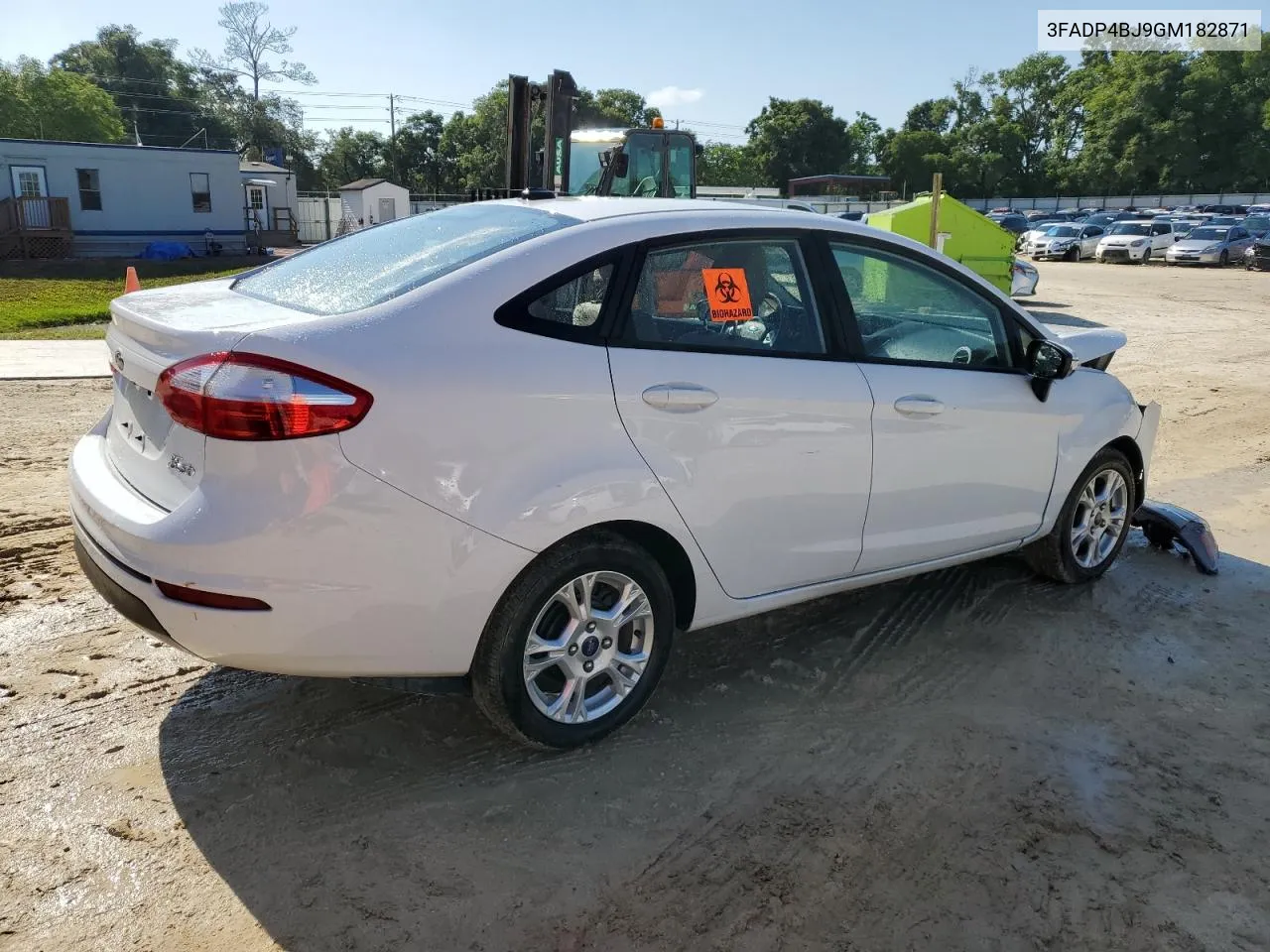 2016 Ford Fiesta Se VIN: 3FADP4BJ9GM182871 Lot: 54878674