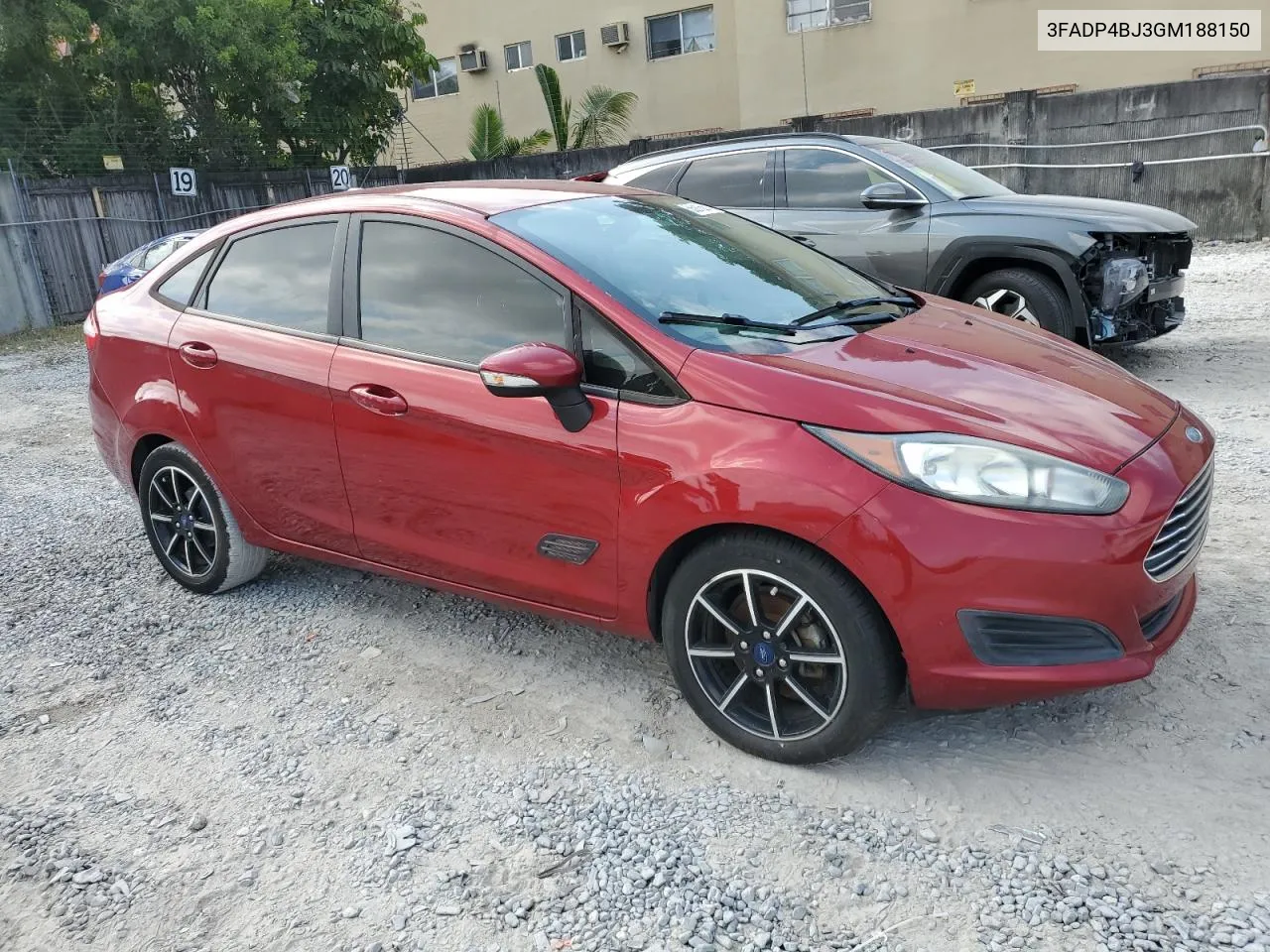 2016 Ford Fiesta Se VIN: 3FADP4BJ3GM188150 Lot: 55016874