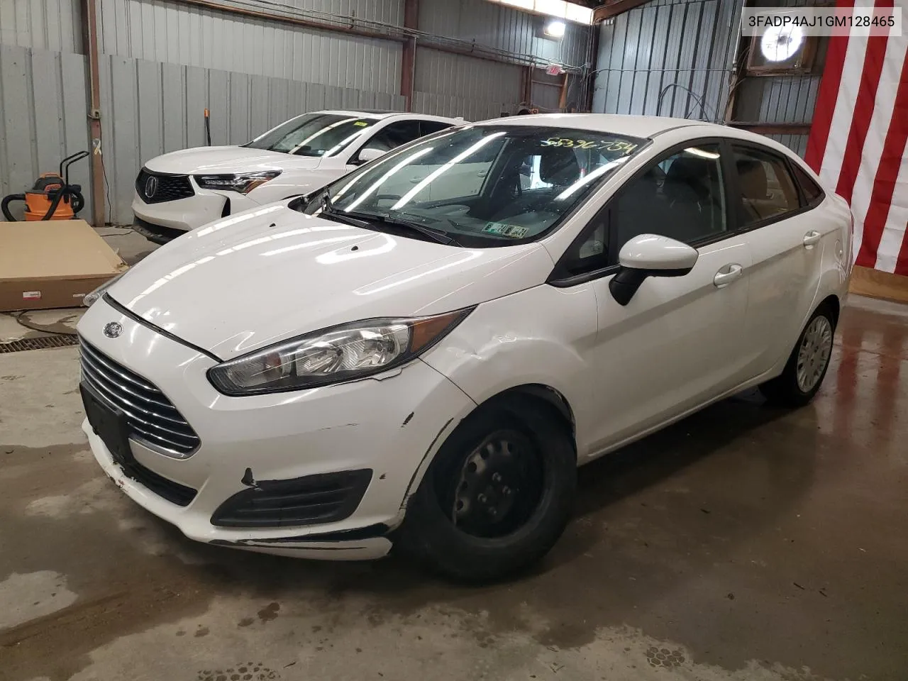 2016 Ford Fiesta S VIN: 3FADP4AJ1GM128465 Lot: 55396754