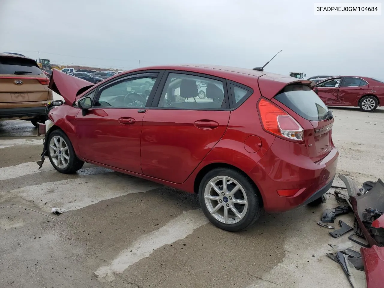 2016 Ford Fiesta Se VIN: 3FADP4EJ0GM104684 Lot: 55692224