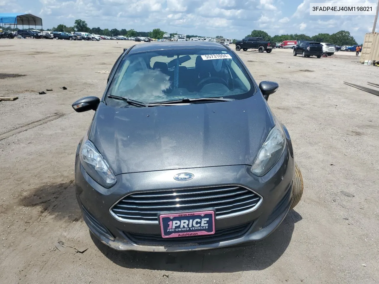 2016 Ford Fiesta Se VIN: 3FADP4EJ4GM198021 Lot: 55731094