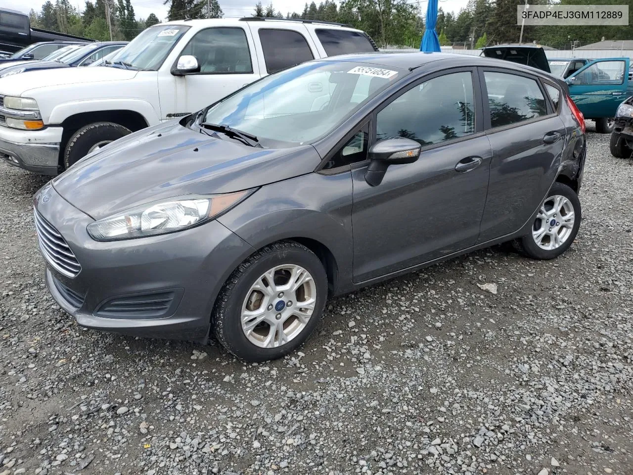 2016 Ford Fiesta Se VIN: 3FADP4EJ3GM112889 Lot: 55751054