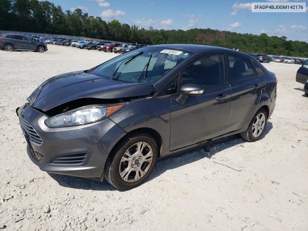 2016 Ford Fiesta Se VIN: 3FADP4BJ0GM142176 Lot: 55760684