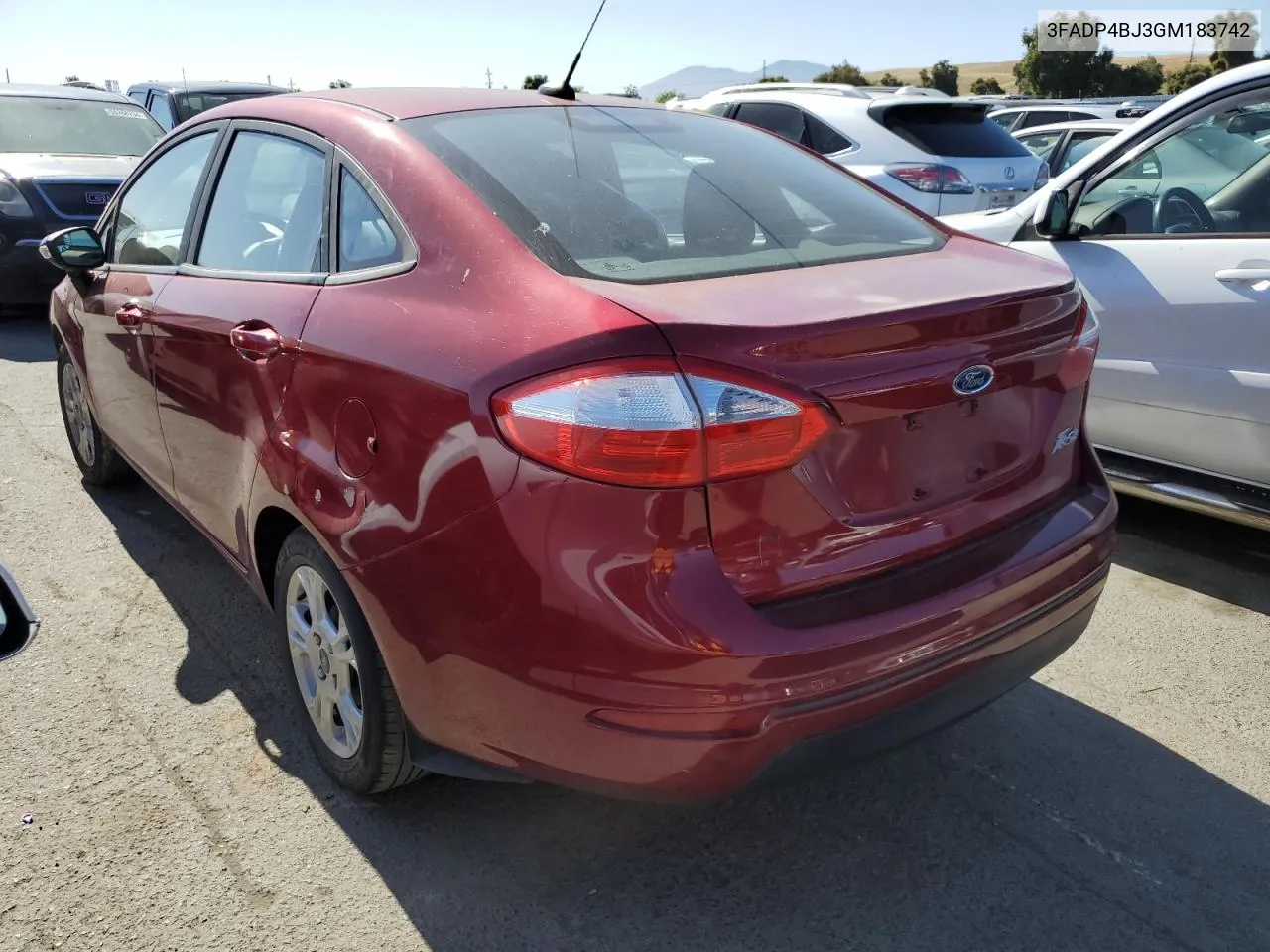 2016 Ford Fiesta Se VIN: 3FADP4BJ3GM183742 Lot: 55821084