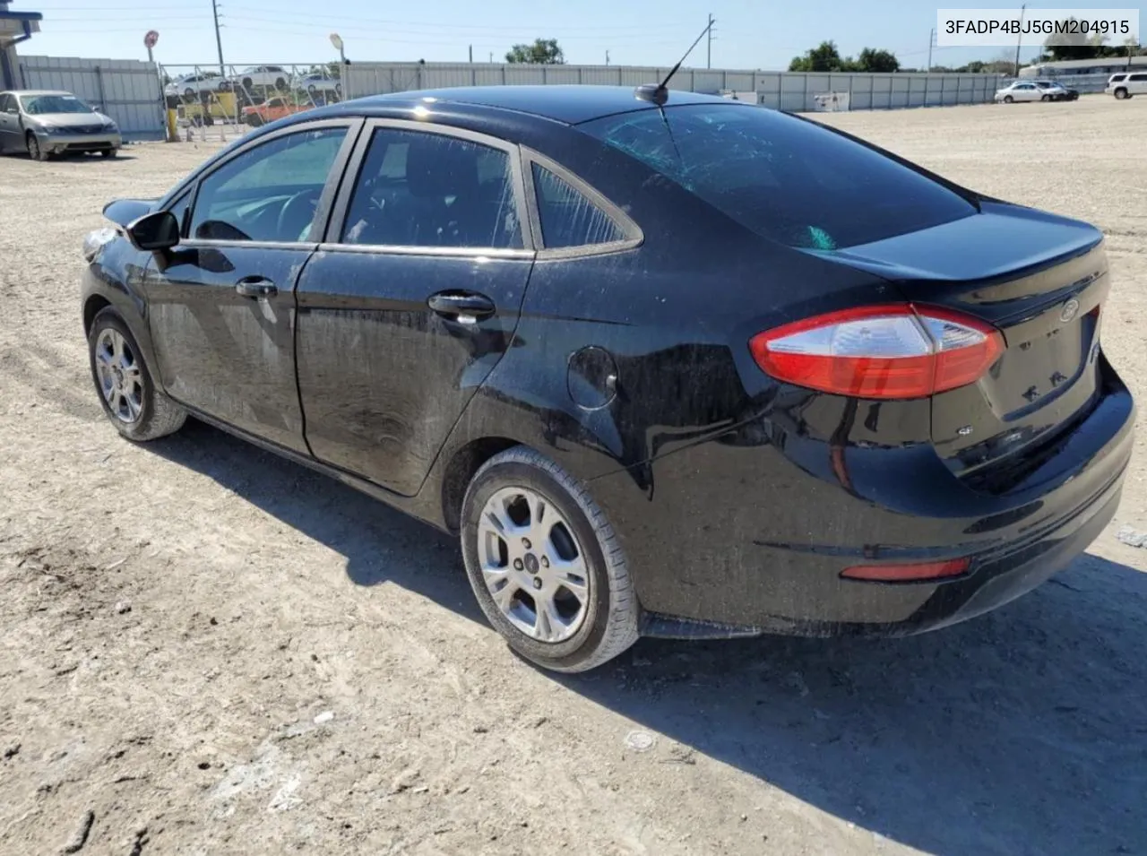 2016 Ford Fiesta Se VIN: 3FADP4BJ5GM204915 Lot: 56239694