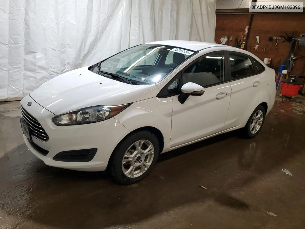 2016 Ford Fiesta Se VIN: 3FADP4BJ3GM182896 Lot: 56640184