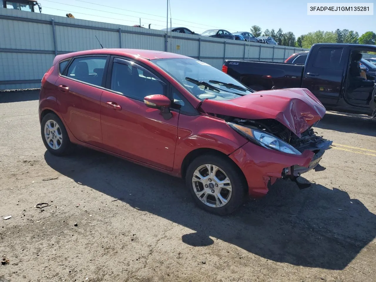 2016 Ford Fiesta Se VIN: 3FADP4EJ1GM135281 Lot: 56668514