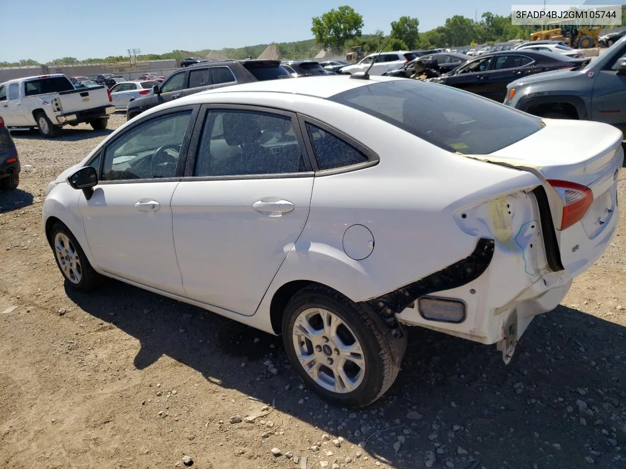 2016 Ford Fiesta Se VIN: 3FADP4BJ2GM105744 Lot: 57297984