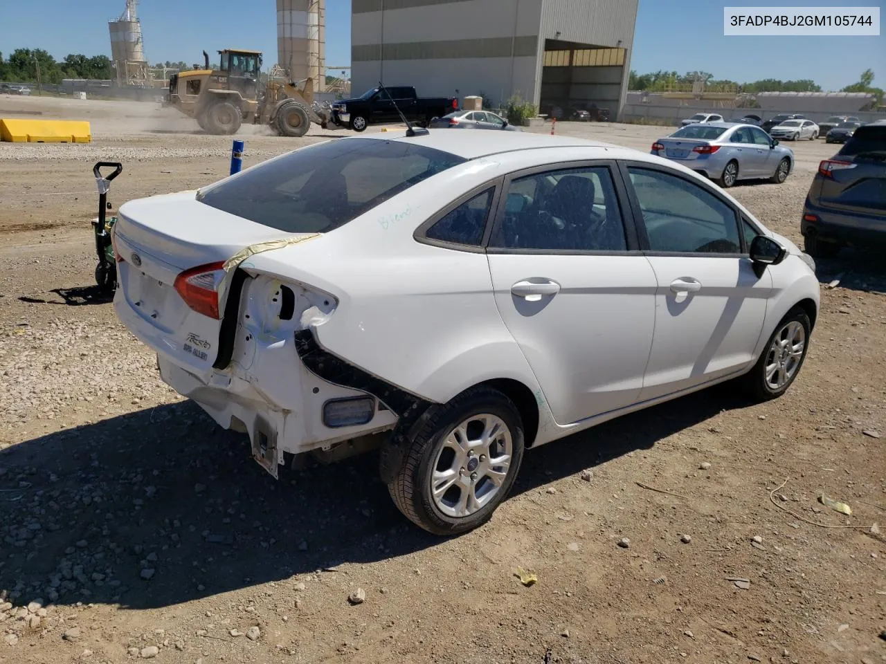 2016 Ford Fiesta Se VIN: 3FADP4BJ2GM105744 Lot: 57297984