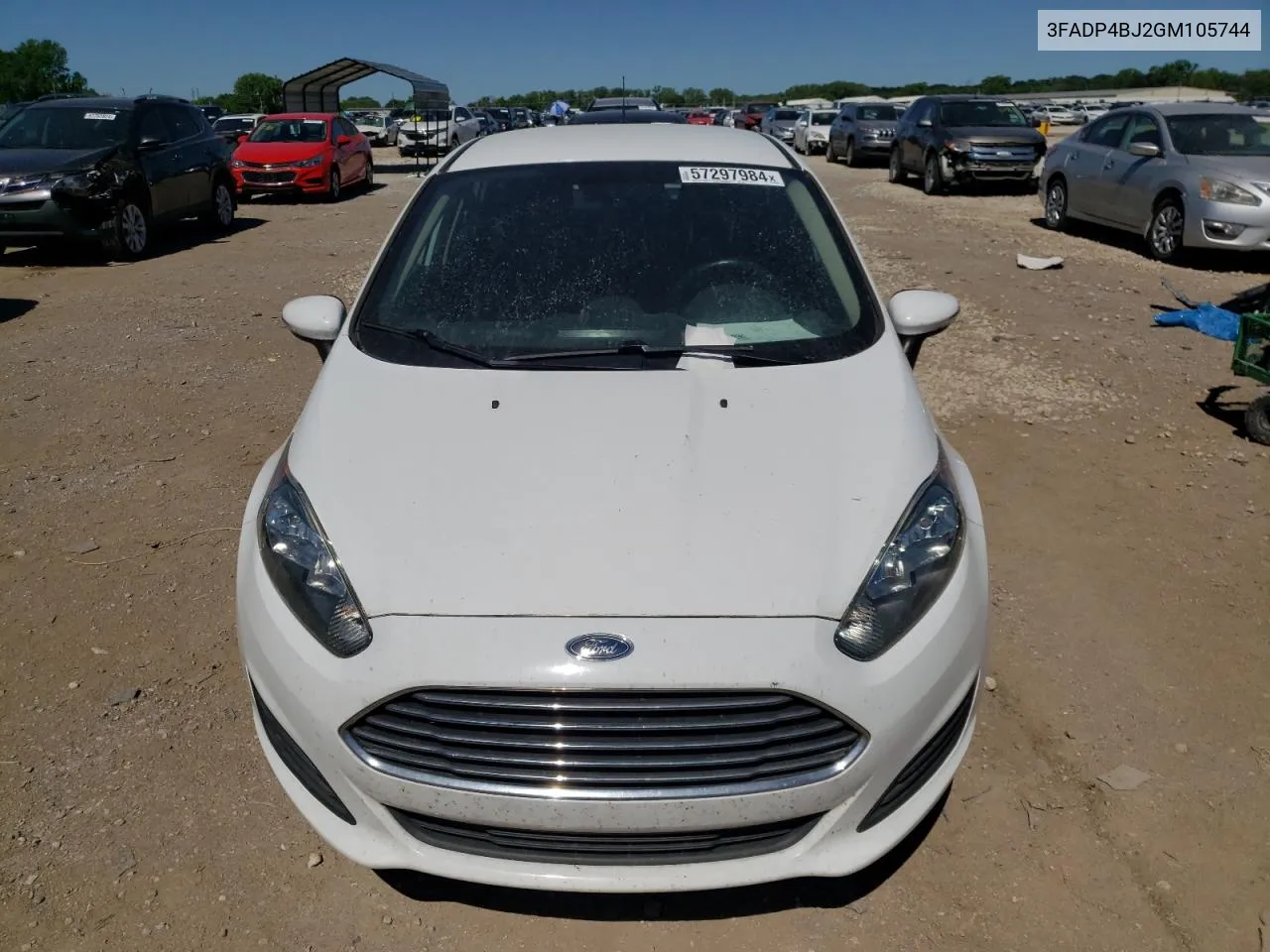 2016 Ford Fiesta Se VIN: 3FADP4BJ2GM105744 Lot: 57297984