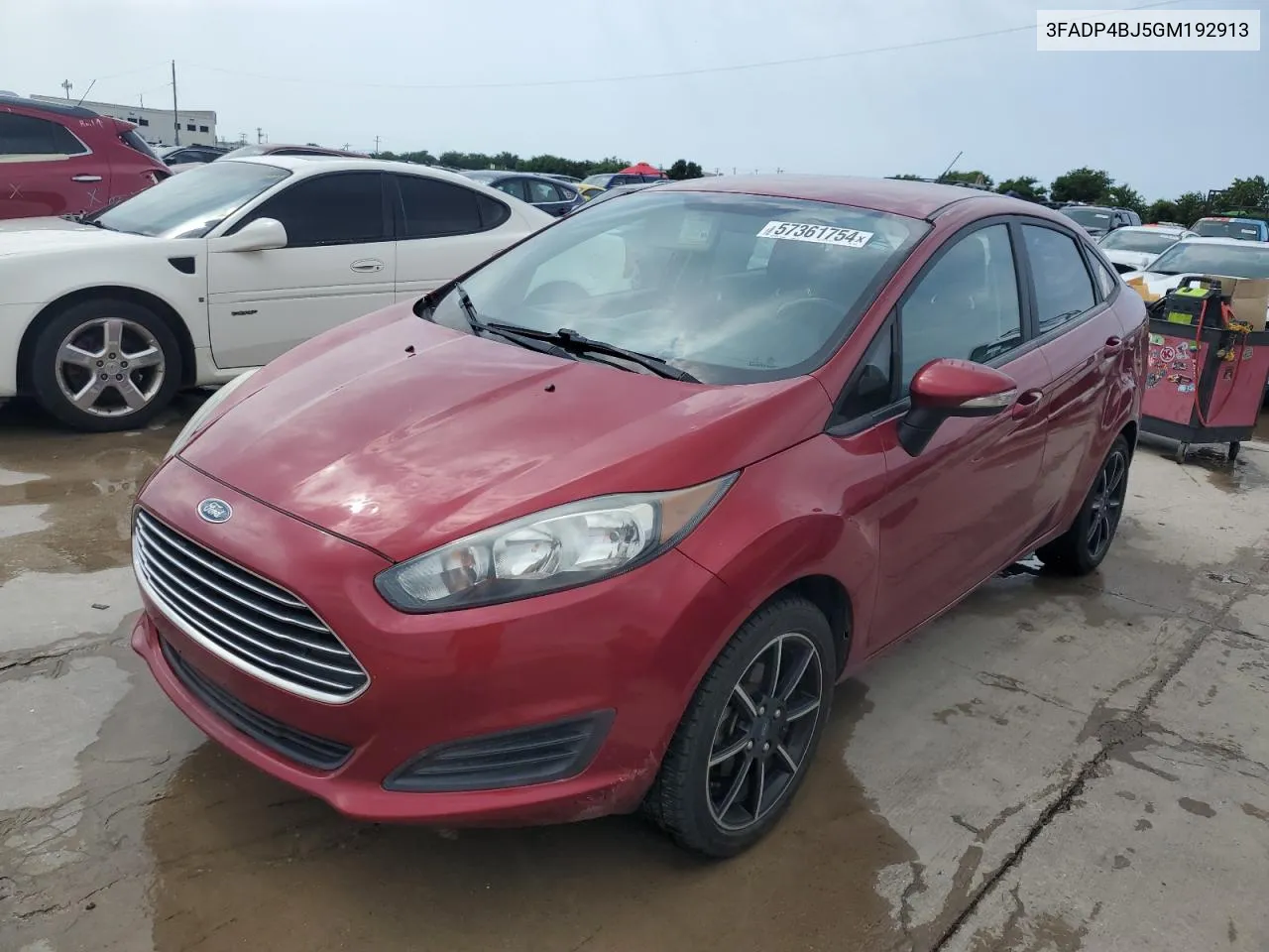 2016 Ford Fiesta Se VIN: 3FADP4BJ5GM192913 Lot: 57361754