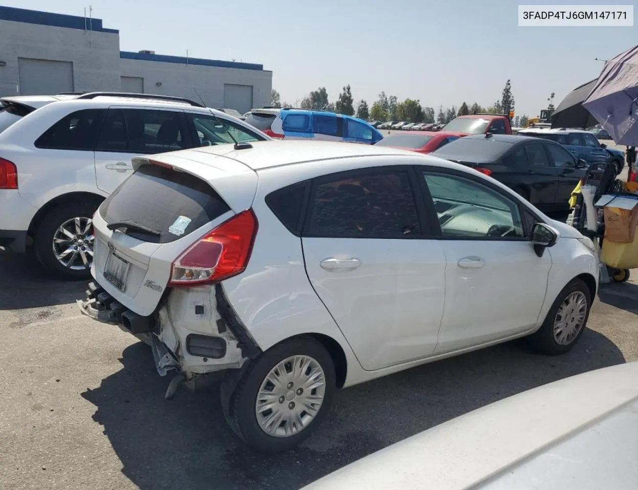 3FADP4TJ6GM147171 2016 Ford Fiesta S