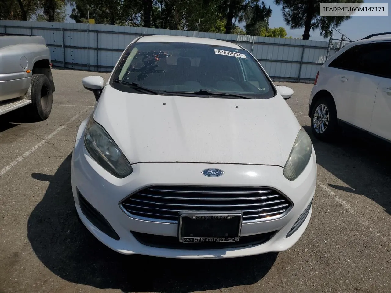 3FADP4TJ6GM147171 2016 Ford Fiesta S