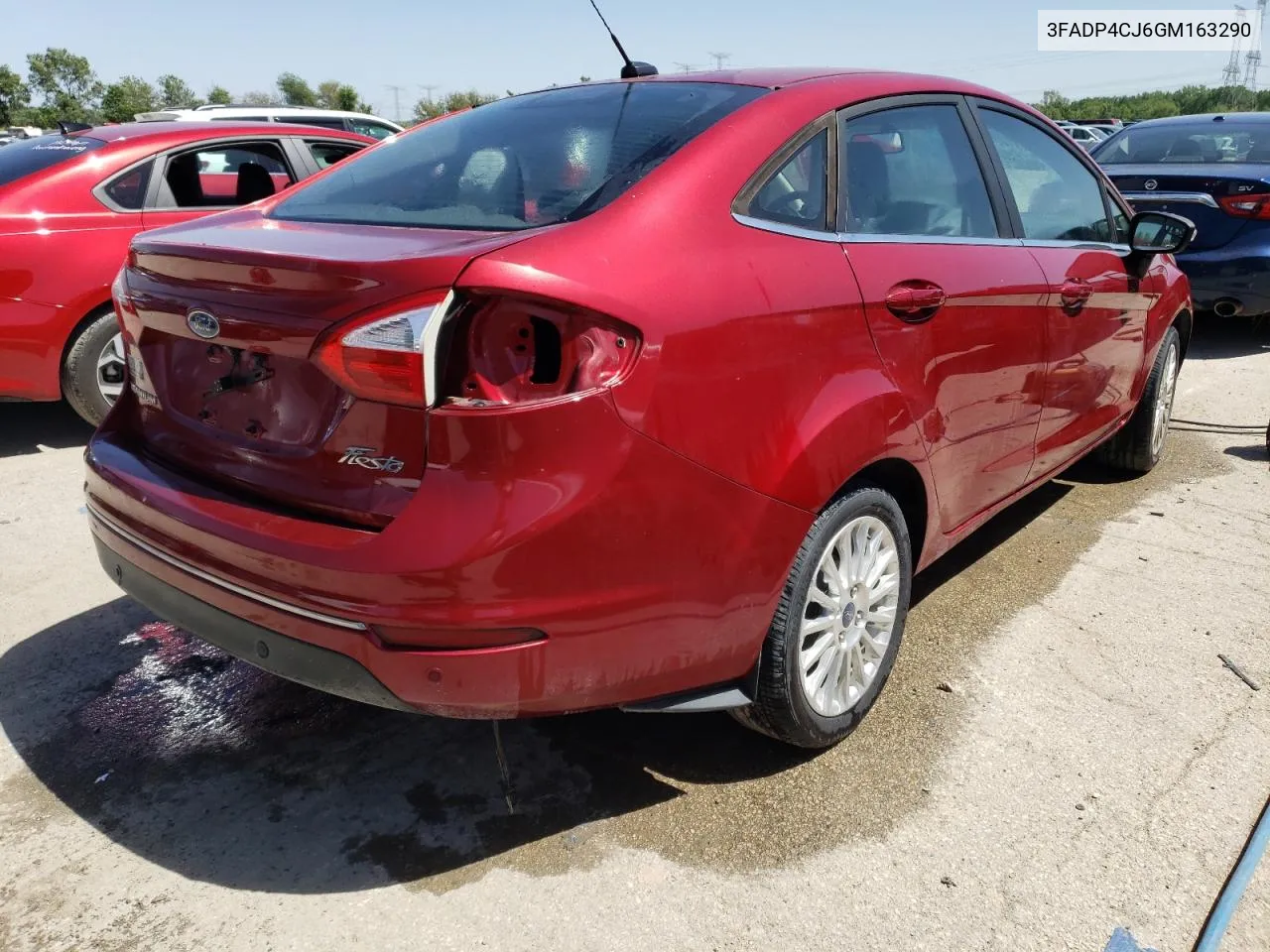 2016 Ford Fiesta Titanium VIN: 3FADP4CJ6GM163290 Lot: 58061424