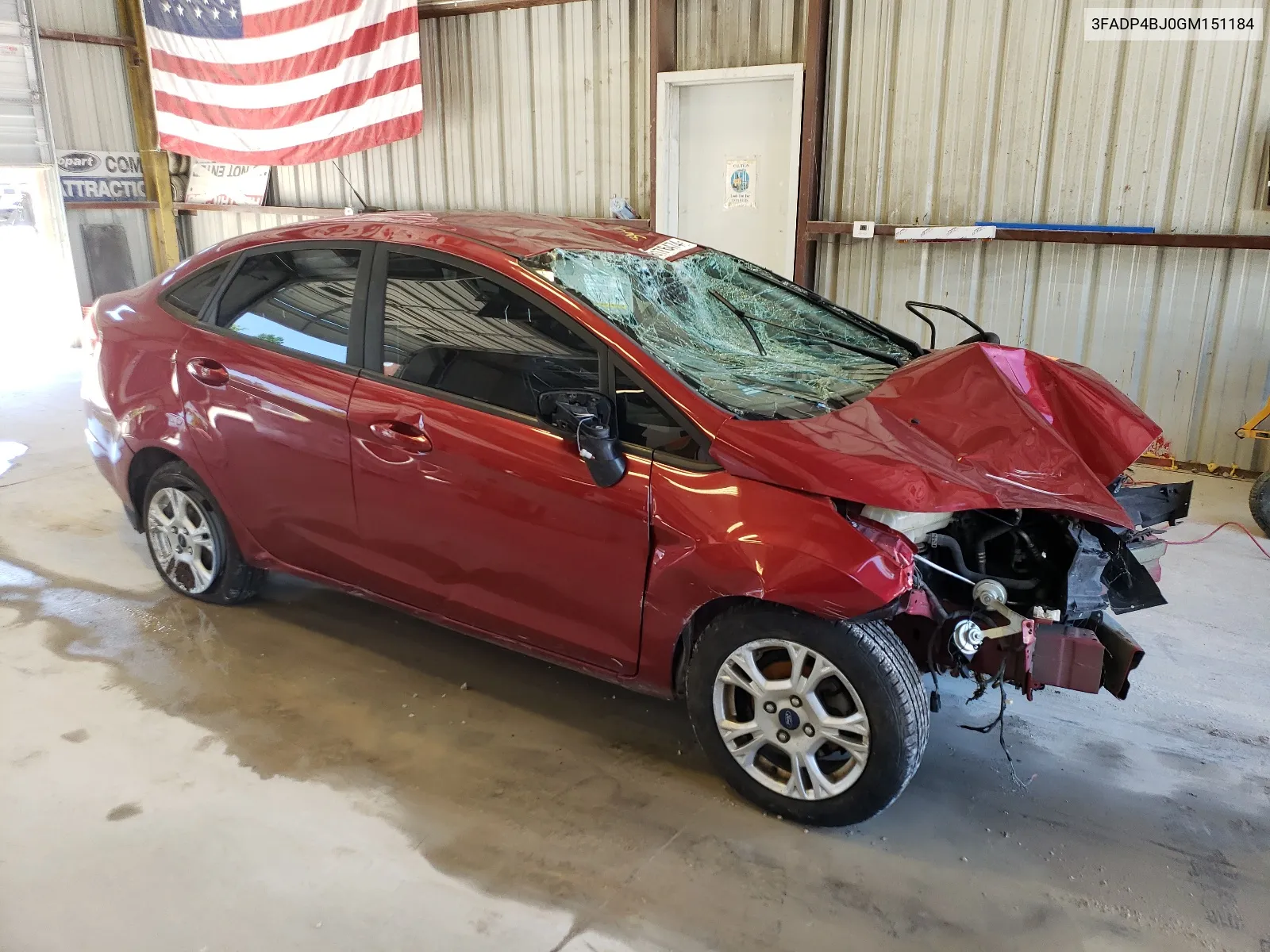 2016 Ford Fiesta Se VIN: 3FADP4BJ0GM151184 Lot: 58176474