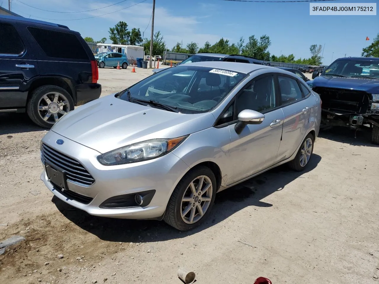 2016 Ford Fiesta Se VIN: 3FADP4BJ0GM175212 Lot: 58310694