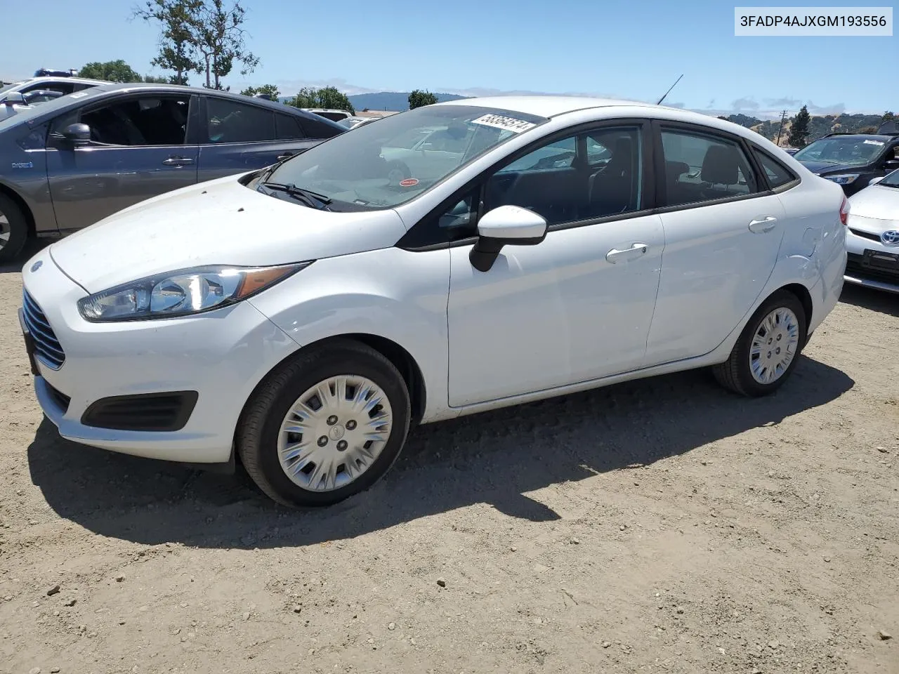 2016 Ford Fiesta S VIN: 3FADP4AJXGM193556 Lot: 58364574