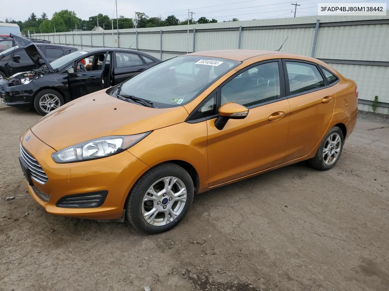 2016 Ford Fiesta Se VIN: 3FADP4BJ8GM138442 Lot: 59240404