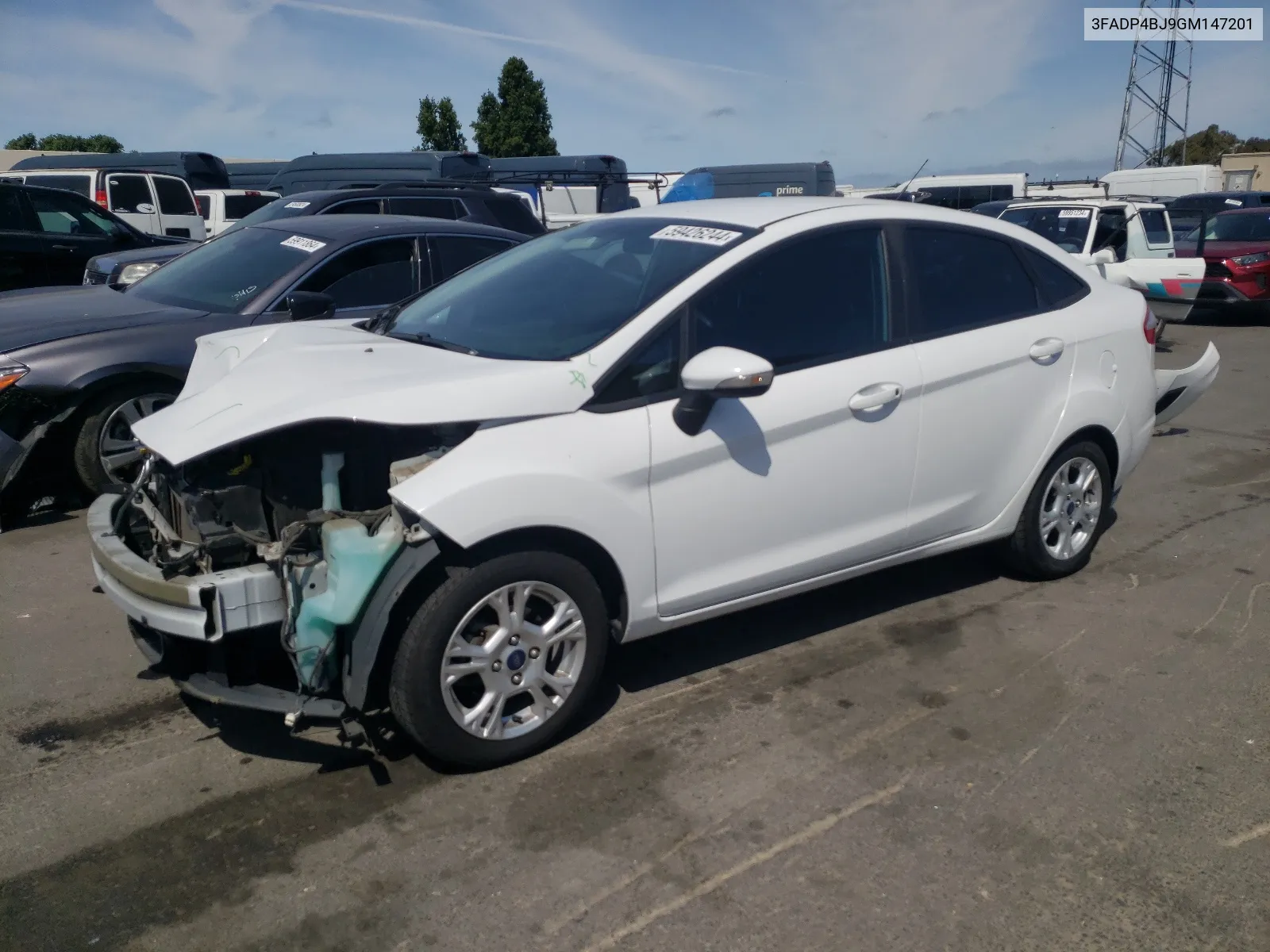 2016 Ford Fiesta Se VIN: 3FADP4BJ9GM147201 Lot: 59426244