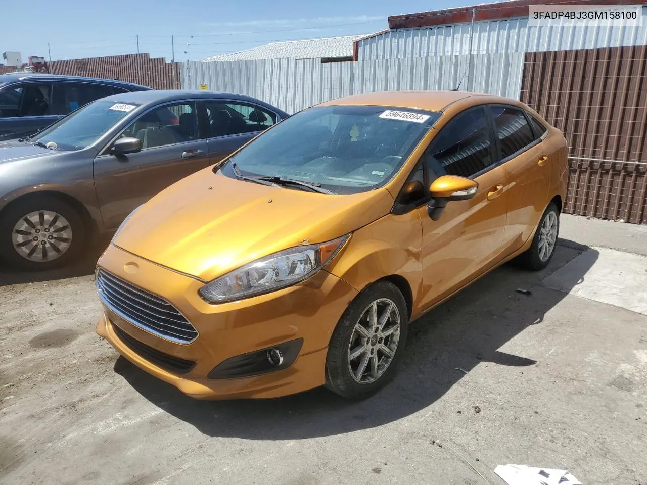 2016 Ford Fiesta Se VIN: 3FADP4BJ3GM158100 Lot: 59646894