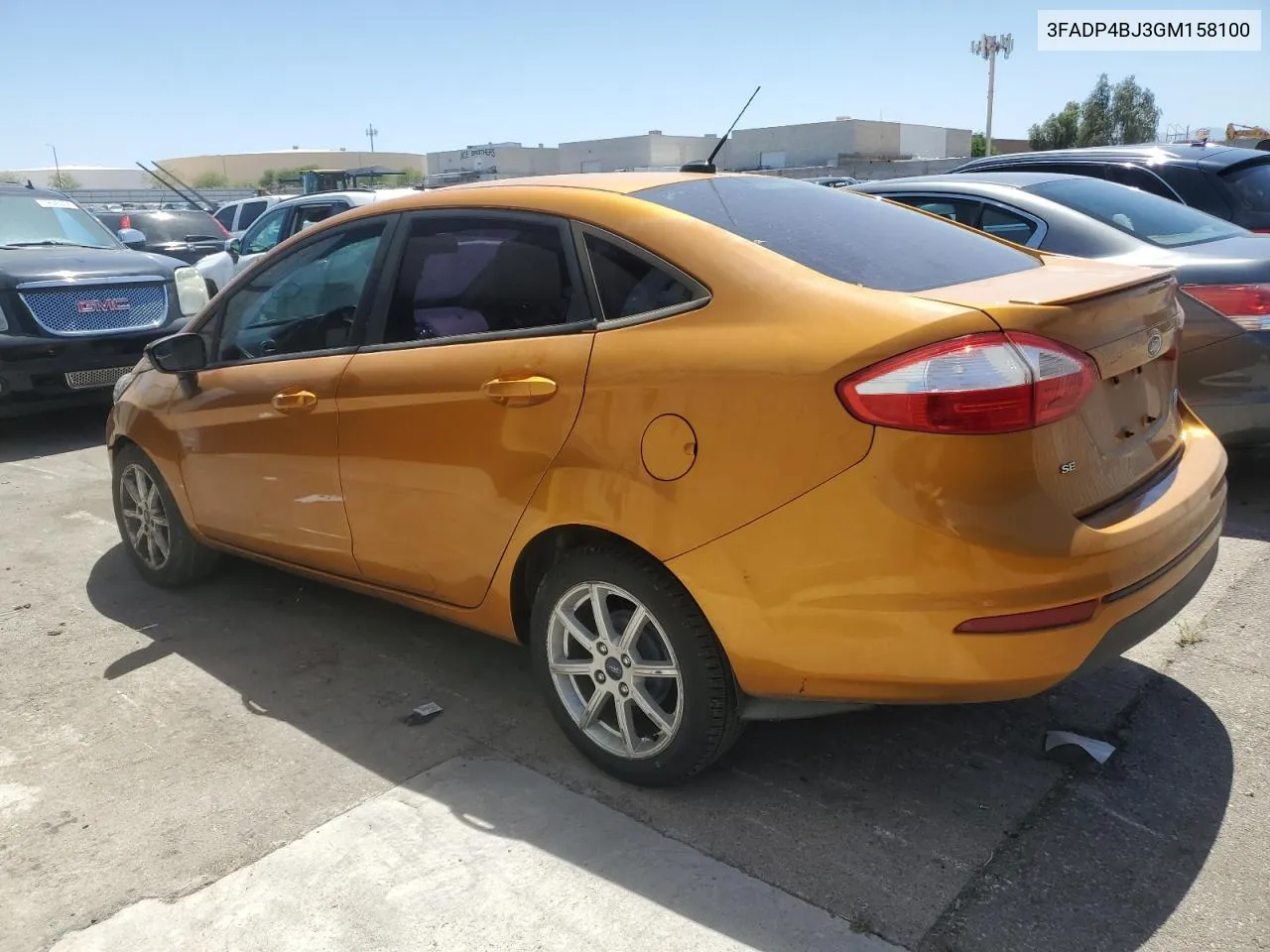 2016 Ford Fiesta Se VIN: 3FADP4BJ3GM158100 Lot: 59646894