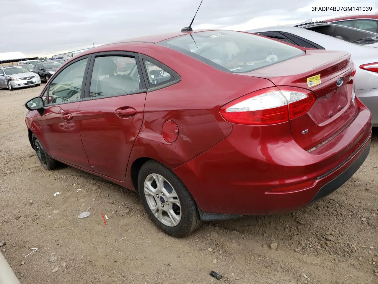 2016 Ford Fiesta Se VIN: 3FADP4BJ7GM141039 Lot: 60296754