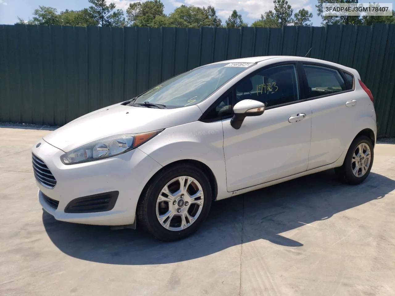 2016 Ford Fiesta Se VIN: 3FADP4EJ3GM178407 Lot: 60316194