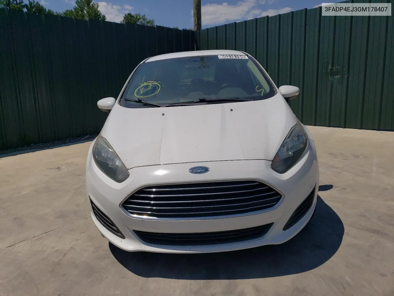 2016 Ford Fiesta Se VIN: 3FADP4EJ3GM178407 Lot: 60316194