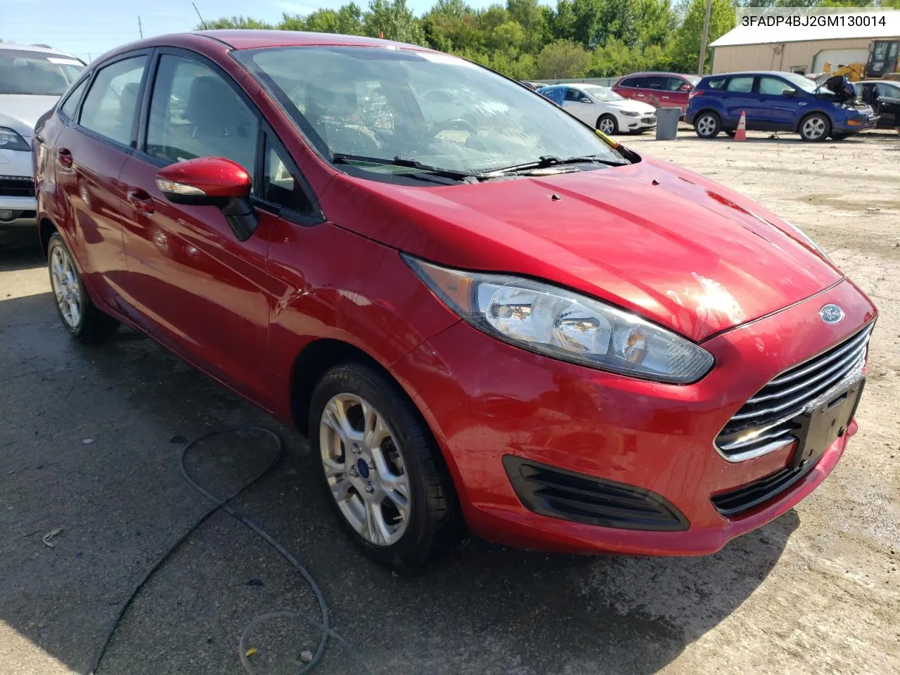 2016 Ford Fiesta Se VIN: 3FADP4BJ2GM130014 Lot: 61228364