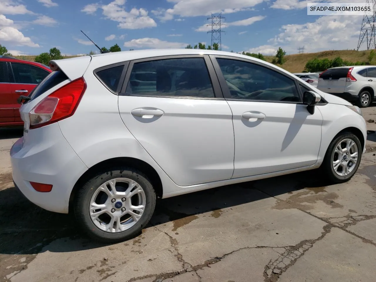 2016 Ford Fiesta Se VIN: 3FADP4EJXGM103655 Lot: 61394664