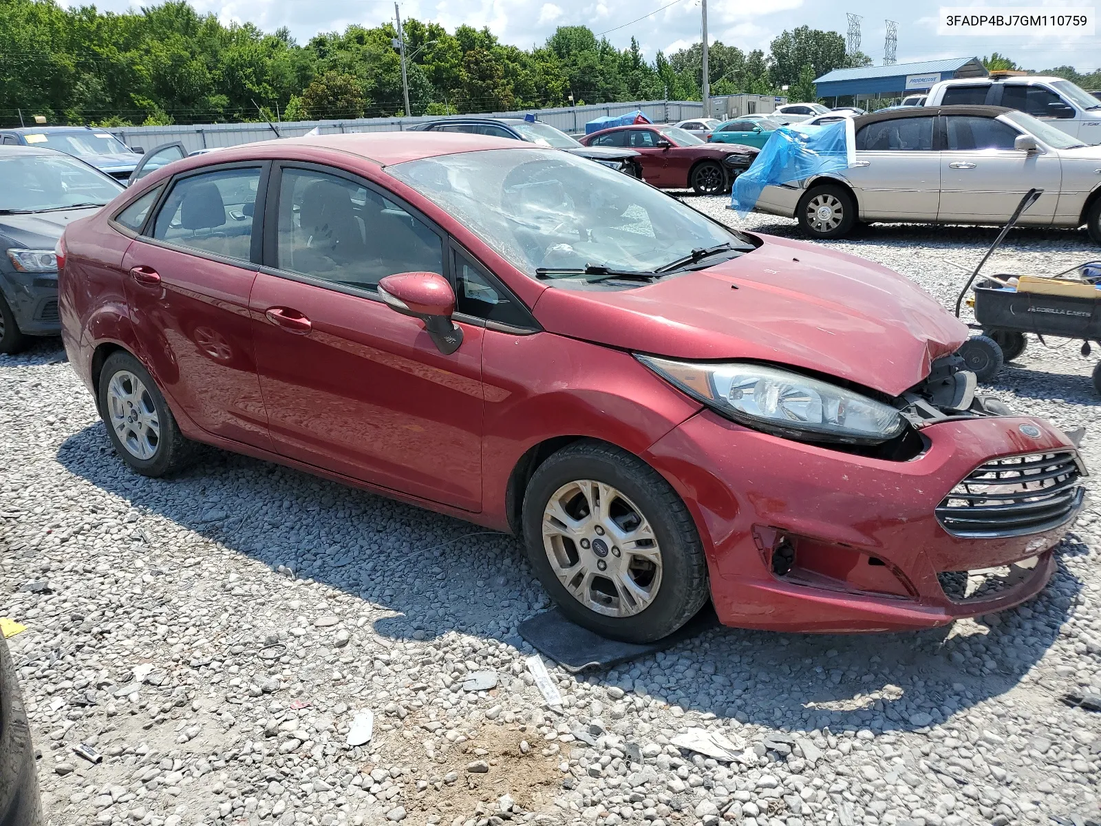 2016 Ford Fiesta Se VIN: 3FADP4BJ7GM110759 Lot: 61411084