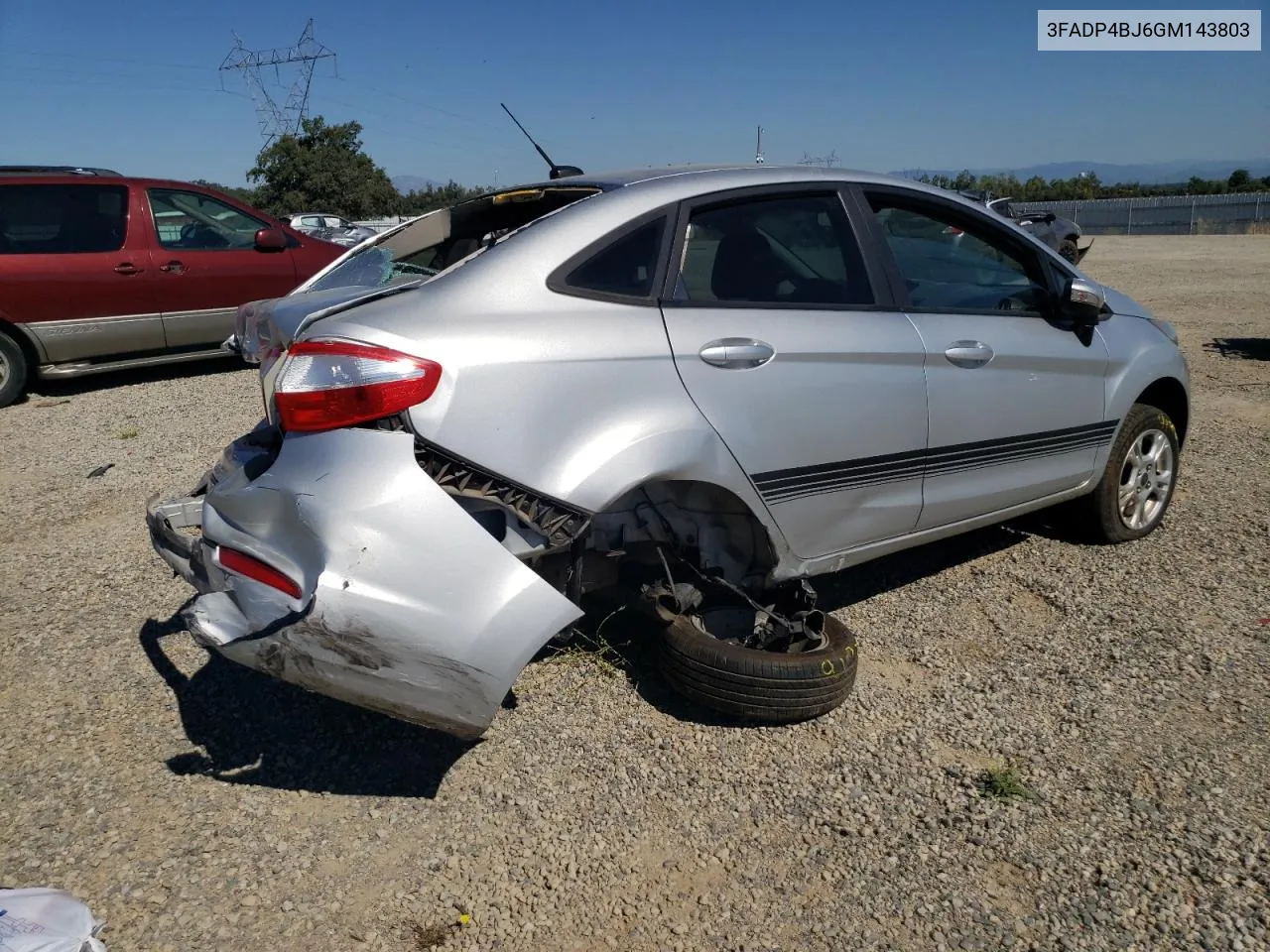 2016 Ford Fiesta Se VIN: 3FADP4BJ6GM143803 Lot: 61954304