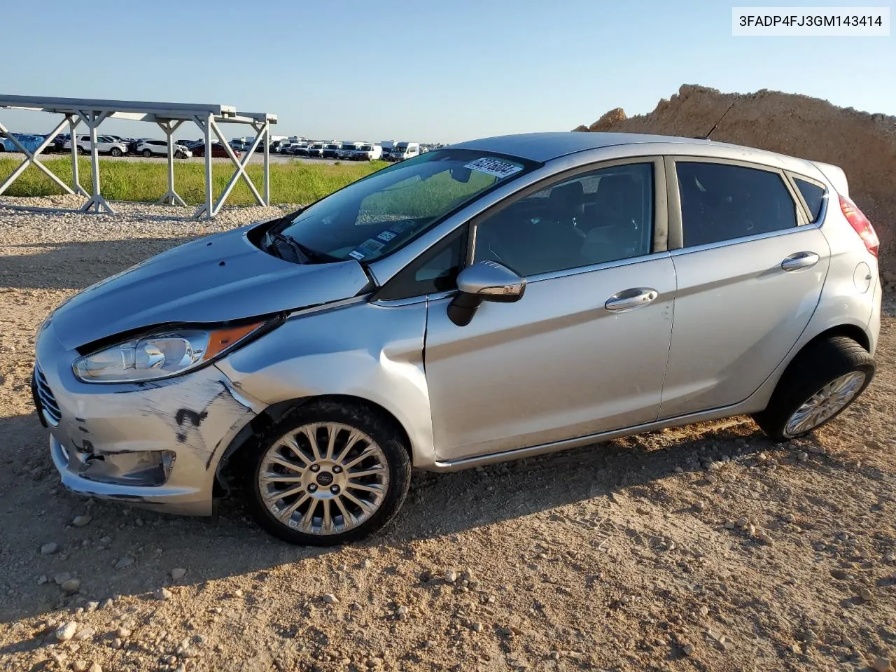 2016 Ford Fiesta Titanium VIN: 3FADP4FJ3GM143414 Lot: 62316004