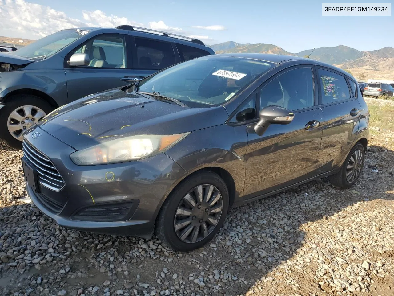 2016 Ford Fiesta Se VIN: 3FADP4EE1GM149734 Lot: 67097564