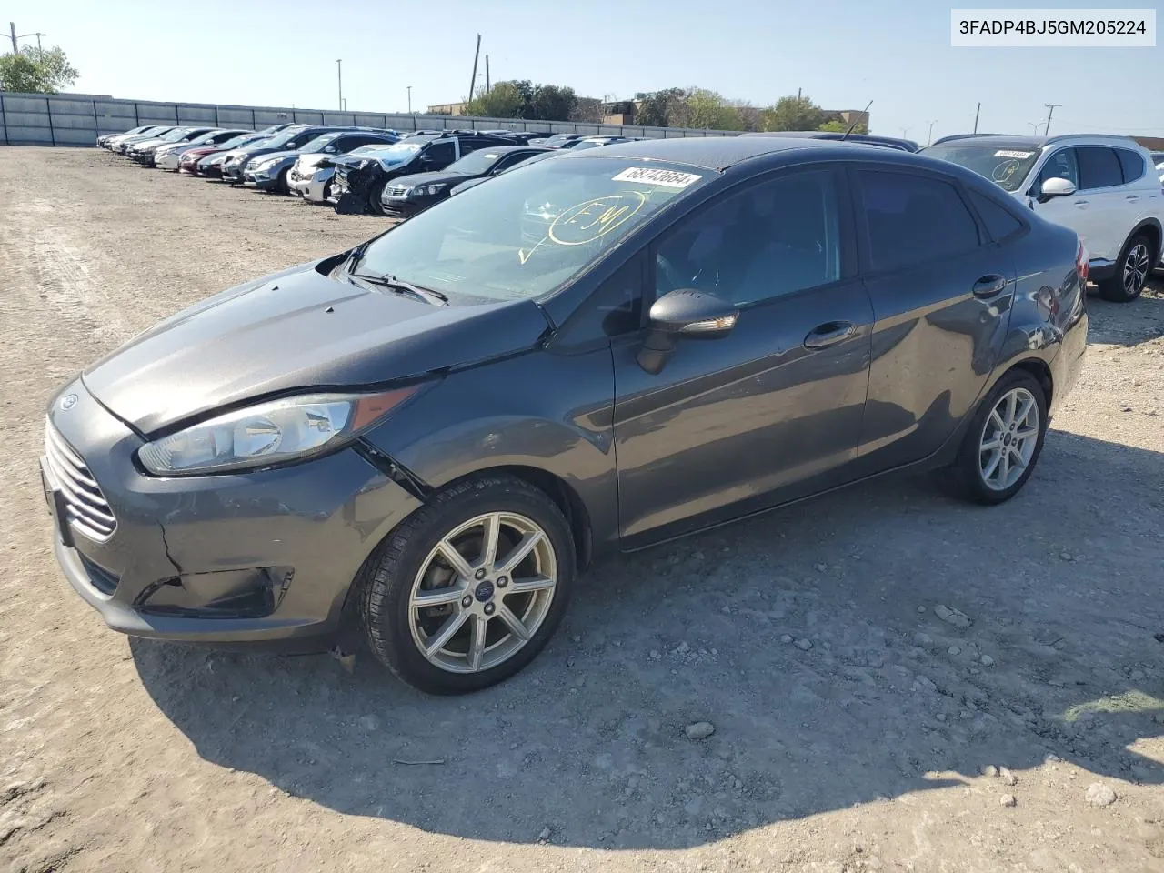 2016 Ford Fiesta Se VIN: 3FADP4BJ5GM205224 Lot: 68743664