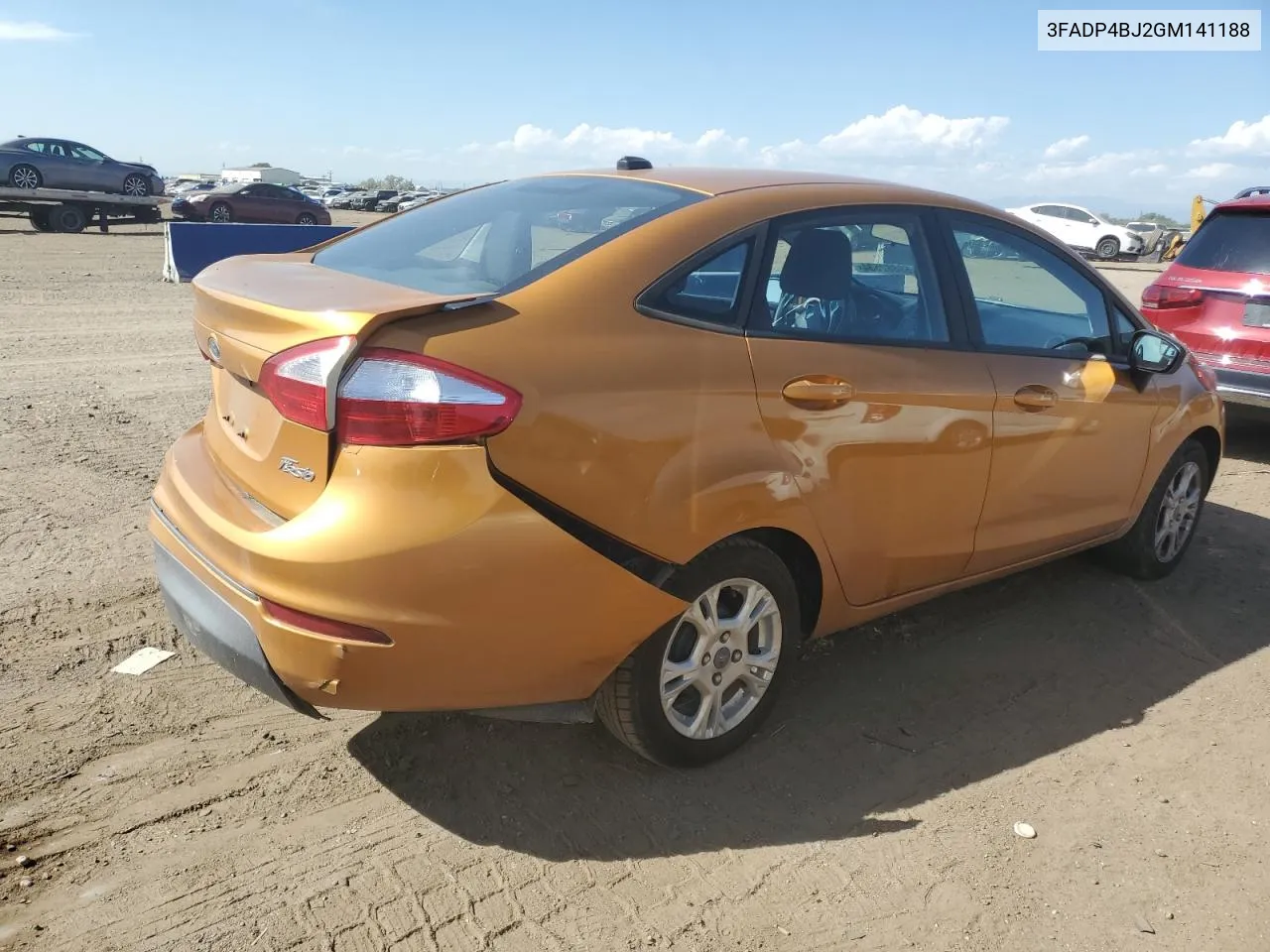 2016 Ford Fiesta Se VIN: 3FADP4BJ2GM141188 Lot: 69882534