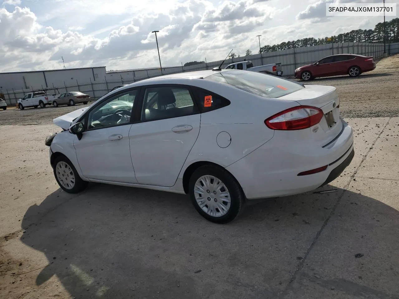 2016 Ford Fiesta S VIN: 3FADP4AJXGM137701 Lot: 70173824