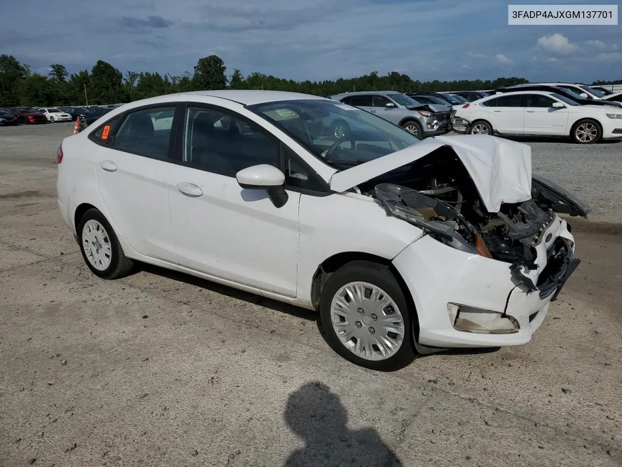 2016 Ford Fiesta S VIN: 3FADP4AJXGM137701 Lot: 70173824